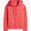 Hoodie med dragkedja i avslappnad passform