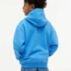 Hoodie med dragkedja och ton-i-ton-flagga för barn Hoodie med dragkedja och ton-i-ton-flagga för barn
