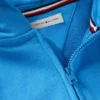 Hoodie med dragkedja och ton-i-ton-flagga för barn Hoodie med dragkedja och ton-i-ton-flagga för barn