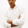 Hoodie med flagglogo över hela plagget Hoodie med flagglogo över hela plagget