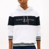 Hoodie med färgblock och logotyp Hoodie med färgblock och logotyp