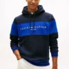 Hoodie med färgblock och logotyp Hoodie med färgblock och logotyp