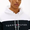 Hoodie med färgblock och logotyp Hoodie med färgblock och logotyp
