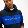 Hoodie med färgblock och logotyp Hoodie med färgblock och logotyp