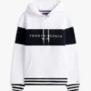 Hoodie med färgblock och logotyp Hoodie med färgblock och logotyp