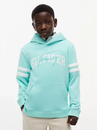 Hoodie med Hilfiger-logotyp för barn