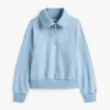 Interlock-fleece-tröja med kvartslång dragkedja Interlock-fleece-tröja med kvartslång dragkedja