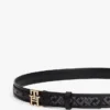 Jacquard-skärp med monogramspänne