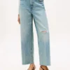 Jeans med hög midja och vid ben Jeans med hög midja och vid ben