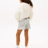Jeansshorts med råa kanter för barn