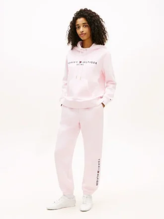 Joggingbyxor med broderad Tommy-logotyp