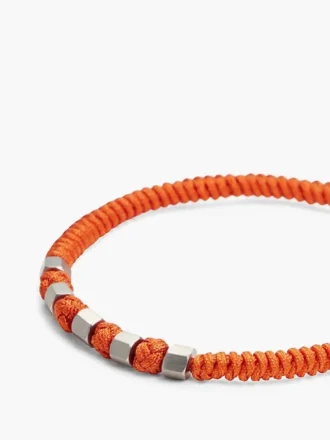 Justerbart flätat nylonarmband