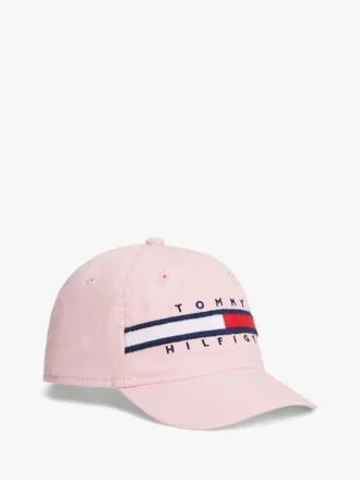 Kepsar med flaggstripor och logotyp för barn
