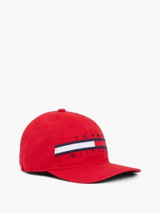 Kepsar med flaggstripor och logotyp för barn