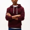 Klassisk hoodie i borstad fleece Klassisk hoodie i borstad fleece