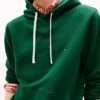 Klassisk hoodie i borstad fleece