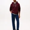 Klassisk hoodie i borstad fleece Klassisk hoodie i borstad fleece