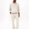 Klassisk hoodie i borstad fleece Klassisk hoodie i borstad fleece