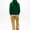 Klassisk hoodie i borstad fleece