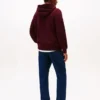 Klassisk hoodie i borstad fleece Klassisk hoodie i borstad fleece