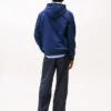 Klassisk hoodie i borstad fleece Klassisk hoodie i borstad fleece