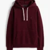 Klassisk hoodie i borstad fleece Klassisk hoodie i borstad fleece