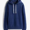 Klassisk hoodie i borstad fleece Klassisk hoodie i borstad fleece