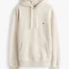 Klassisk hoodie i borstad fleece Klassisk hoodie i borstad fleece