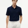 Klassisk polo i texturerad jacquard Klassisk polo i texturerad jacquard