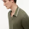 Kortärmad polo med kontrastkant Kortärmad polo med kontrastkant