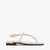 Lädersandal med metalliska detaljer Lädersandal med metalliska detaljer