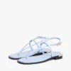 Lädersandal med metalliska detaljer Lädersandal med metalliska detaljer