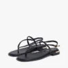 Lädersandal med metalliska detaljer Lädersandal med metalliska detaljer