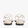Lädersandal med metalliska detaljer Lädersandal med metalliska detaljer