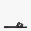 Lädersandal med TH Monogram