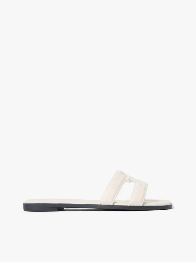 Lädersandal med TH Monogram Lädersandal med TH Monogram