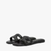 Lädersandal med TH Monogram