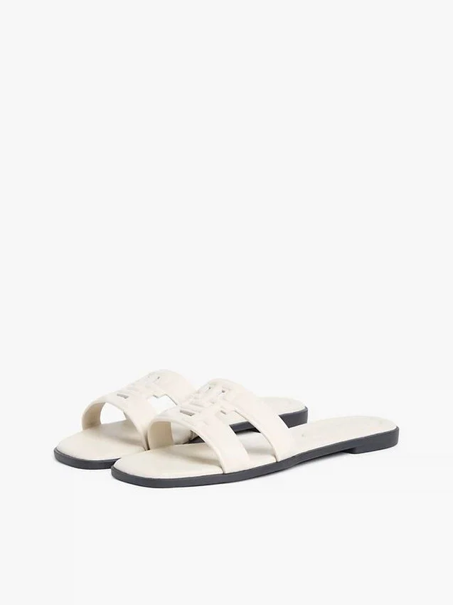 Lädersandal med TH Monogram Lädersandal med TH Monogram