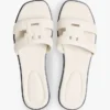 Lädersandal med TH Monogram Lädersandal med TH Monogram
