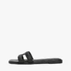 Lädersandal med TH Monogram