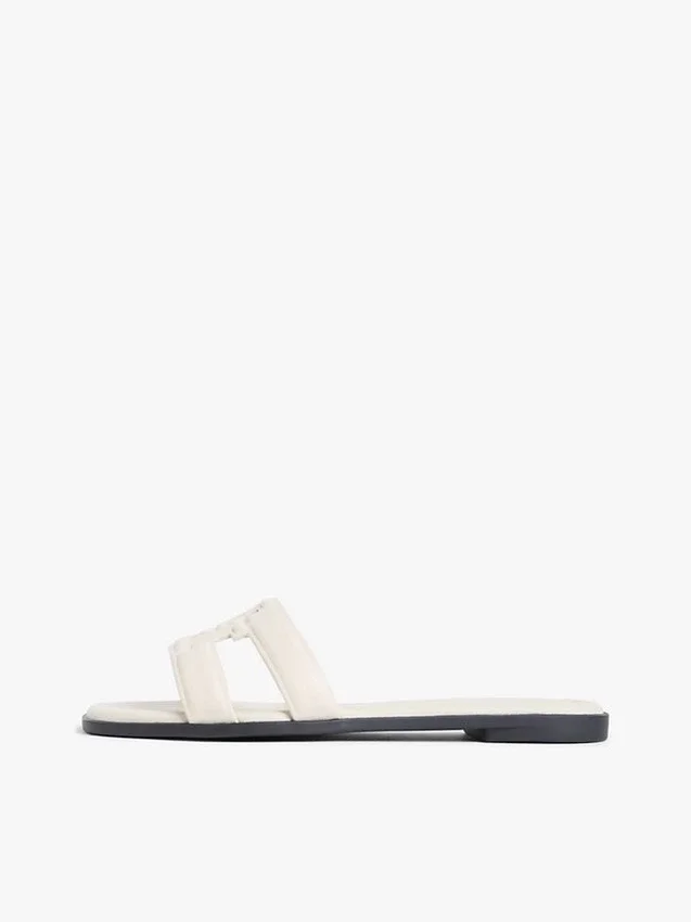 Lädersandal med TH Monogram Lädersandal med TH Monogram