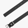 Läderskärp med monogram över hela ytan Läderskärp med monogram över hela ytan