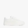 Lädersneakers med plattform Lädersneakers med plattform