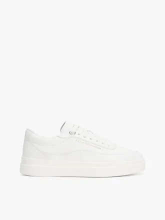Lädersneakers med plattform