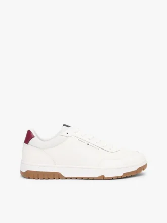 Låg sneaker i läderblandning