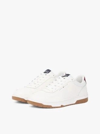 Låg sneaker i läderblandning