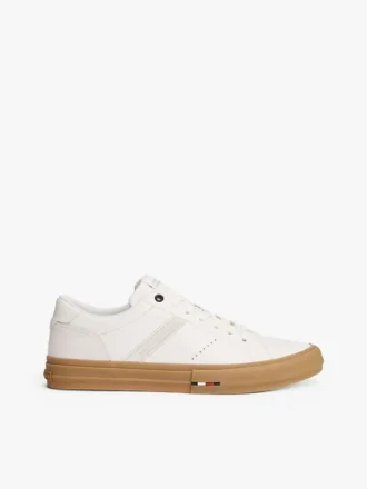 Låga sneakers i läder