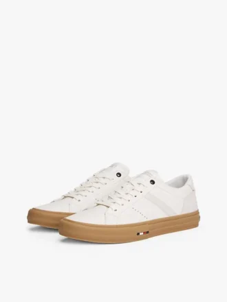 Låga sneakers i läder