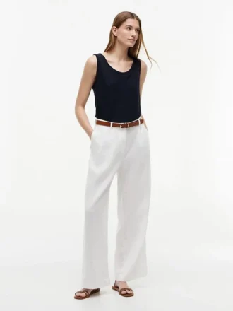 Linneblandad jersey-linne