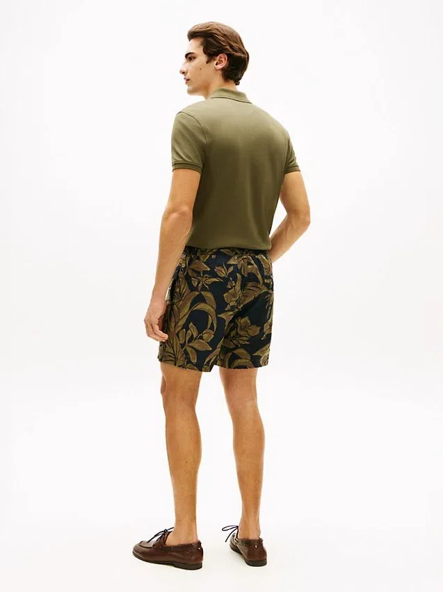 LinneShorts med tropiskt tryck LinneShorts med tropiskt tryck